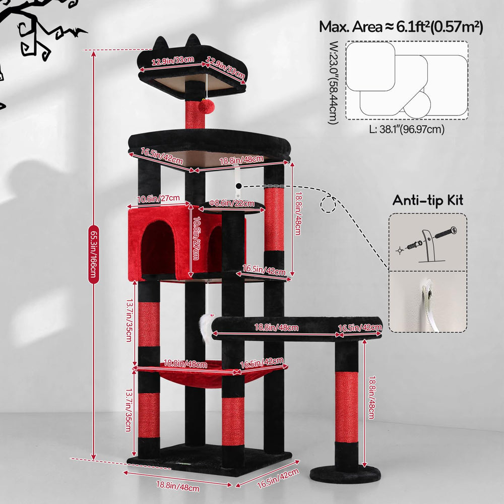 Globlazer Arbol Gato XL ensamble facil con guia detallada.