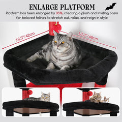 Globlazer Arbol Gato XL con plataformas ampliadas para gatos grandes.