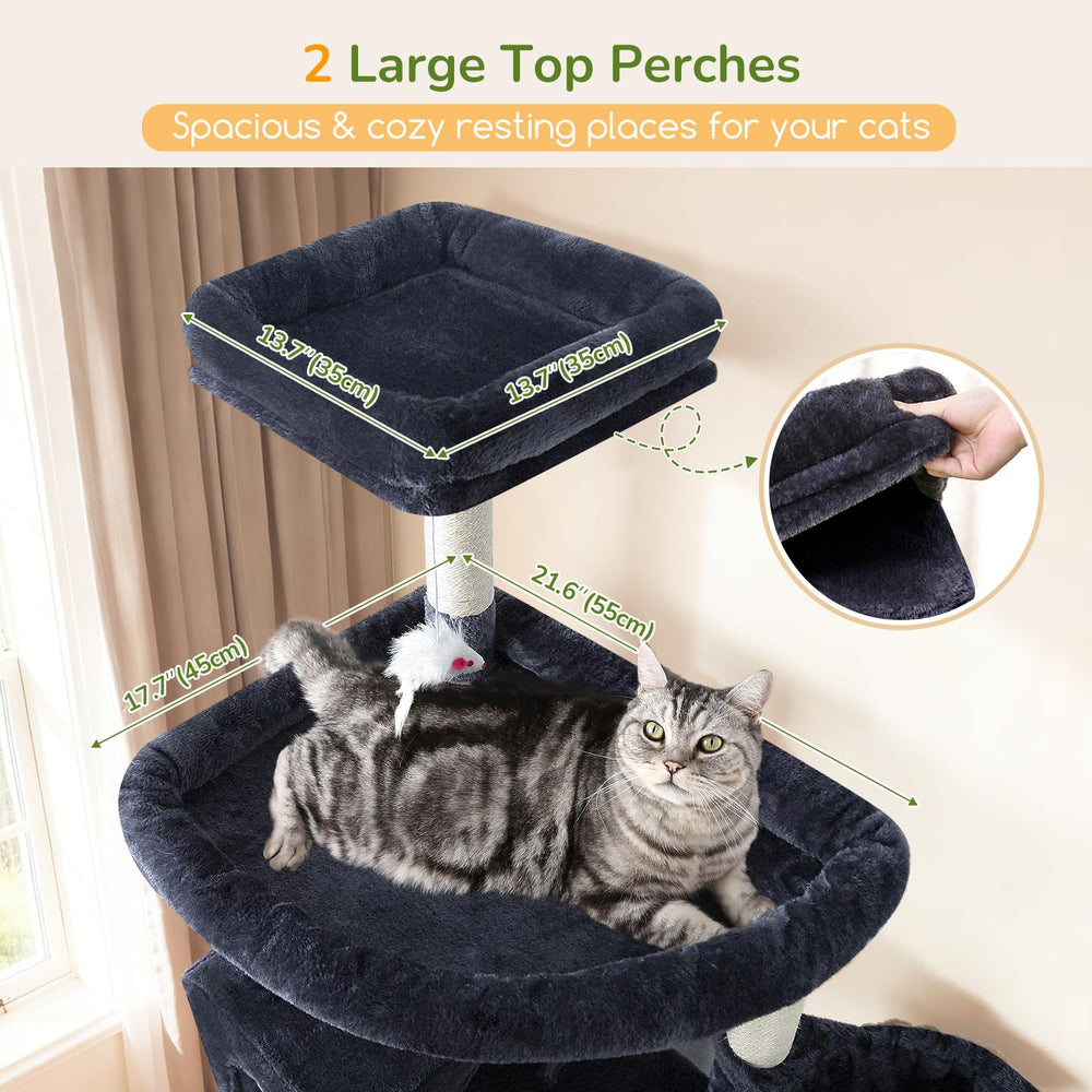 Globlazer arbol-gatos condos-2 grandes para descanso seguro de varios felinos