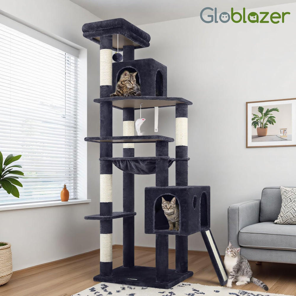 Globlazer árbol para gatos altura de 70 pulgadas para gatos adultos.