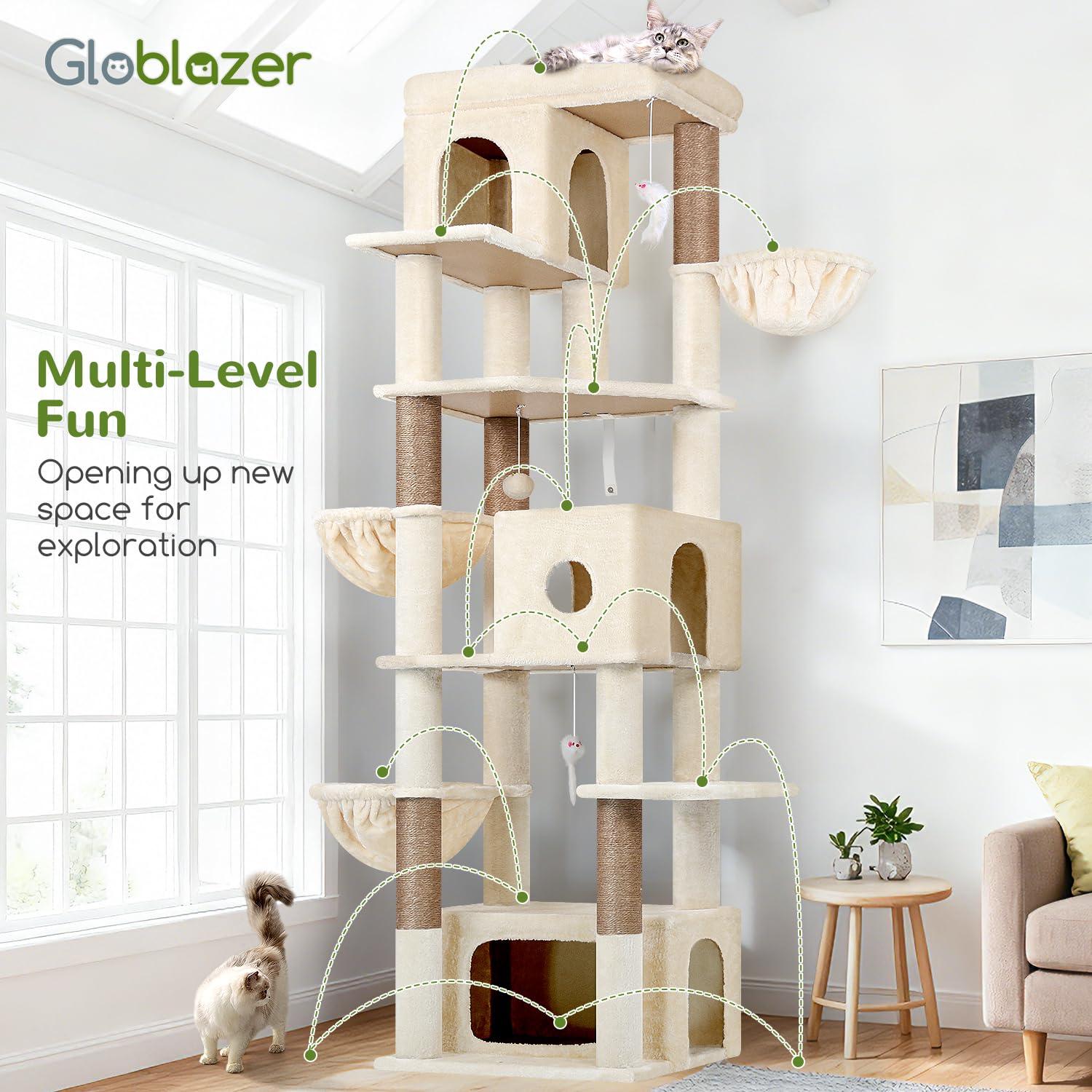 Globlazer diseño compacto para colocar junto a la pared y ahorrar espacio