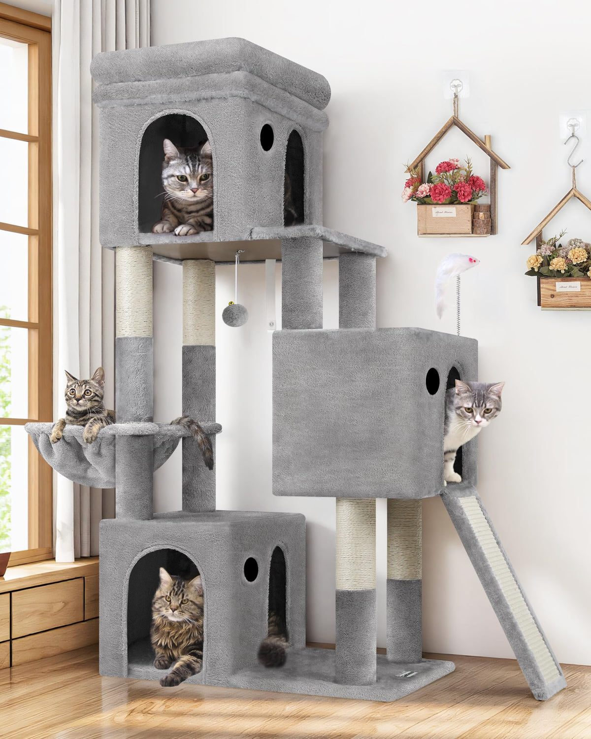 Globlazer árbol para gatos: estructura estable para varios felinos