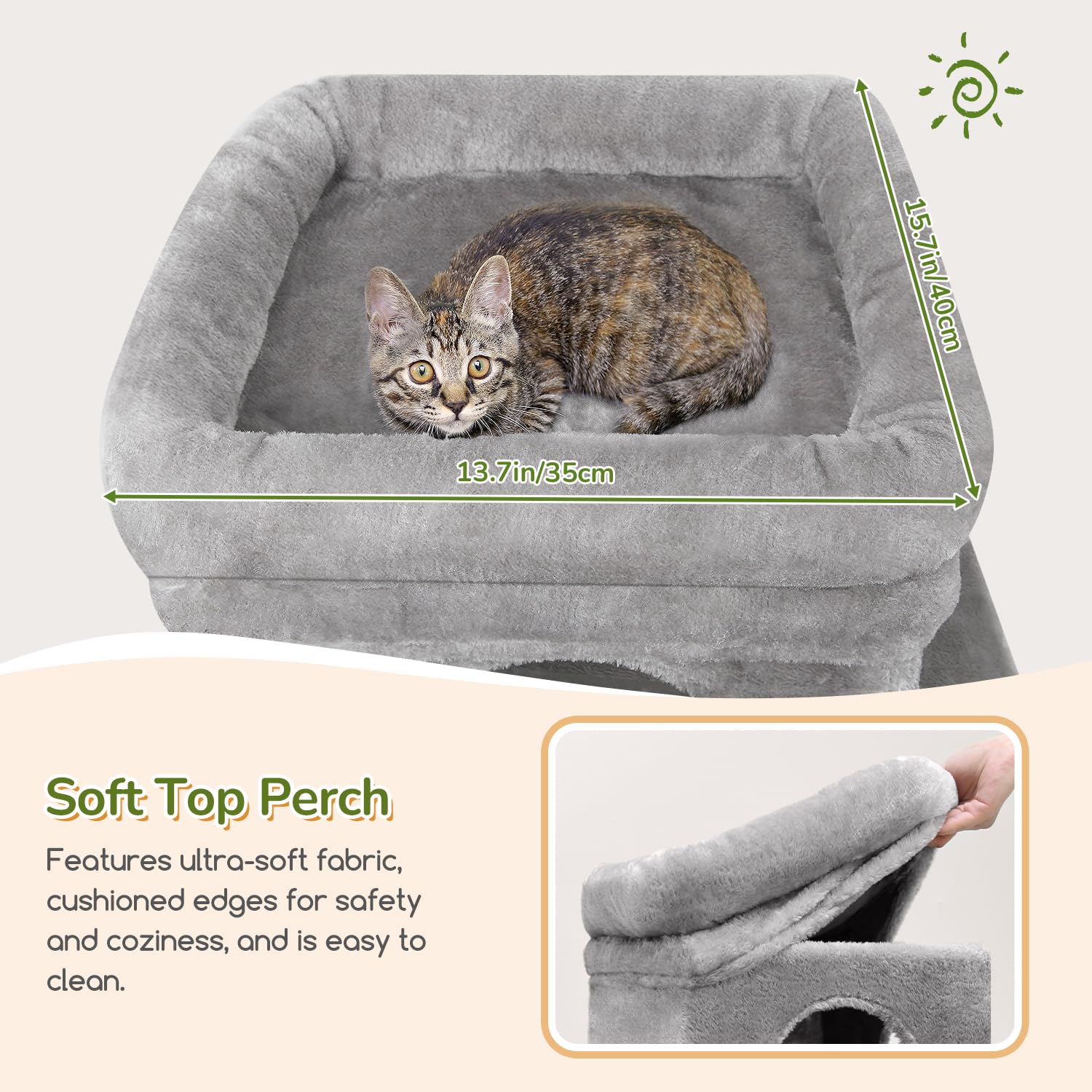 Globlazer árbol para gatos con tres nidos para descanso privado en niveles