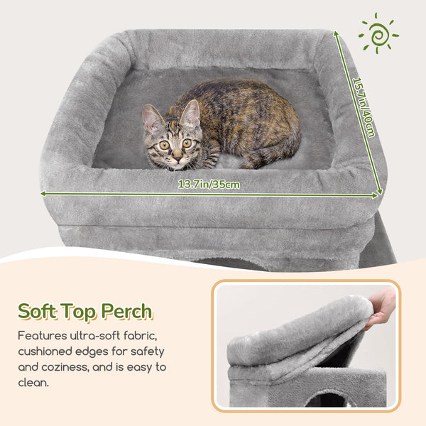 Globlazer árbol para gatos con tres nidos para descanso privado en niveles