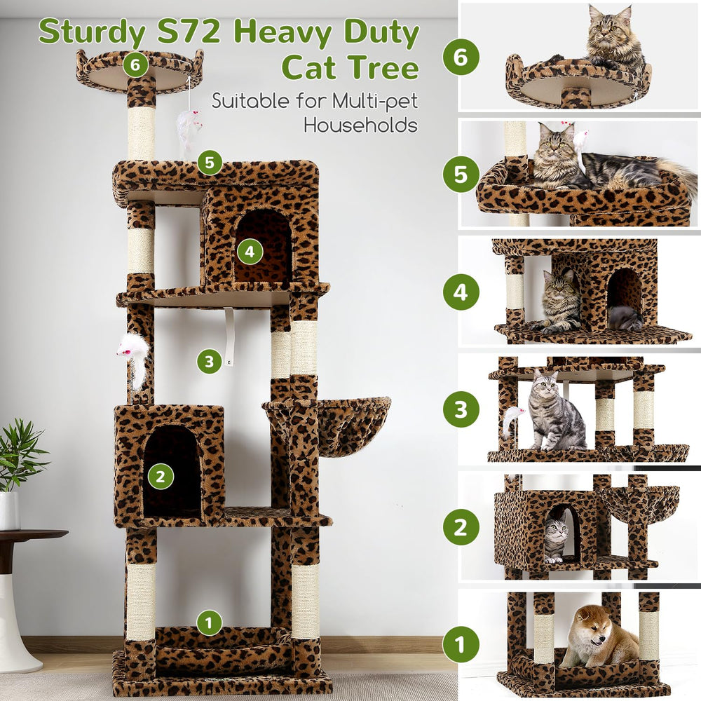 Globlazer arbol gatos pesados, hamaca cómoda para descansar tras un día activo.