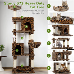 Globlazer arbol gatos pesados, hamaca cómoda para descansar tras un día activo.