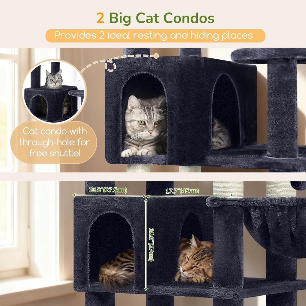Globlazer arbol-gatos plataformas acolchadas 2 para observar y relajar