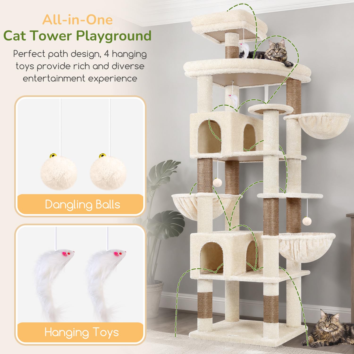 Postes rascadores de sisal Globlazer: protege muebles