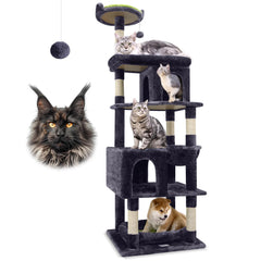 Globlazer árbol para gatos de 72 pulgadas con base estable para felinos grandes.