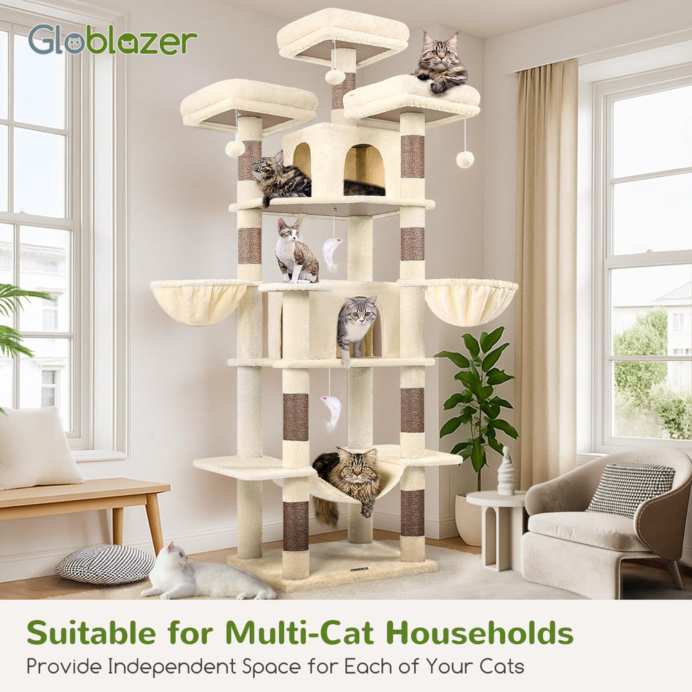 Globlazer Big Cat Tower: uso en interiores para hogares con felinos.