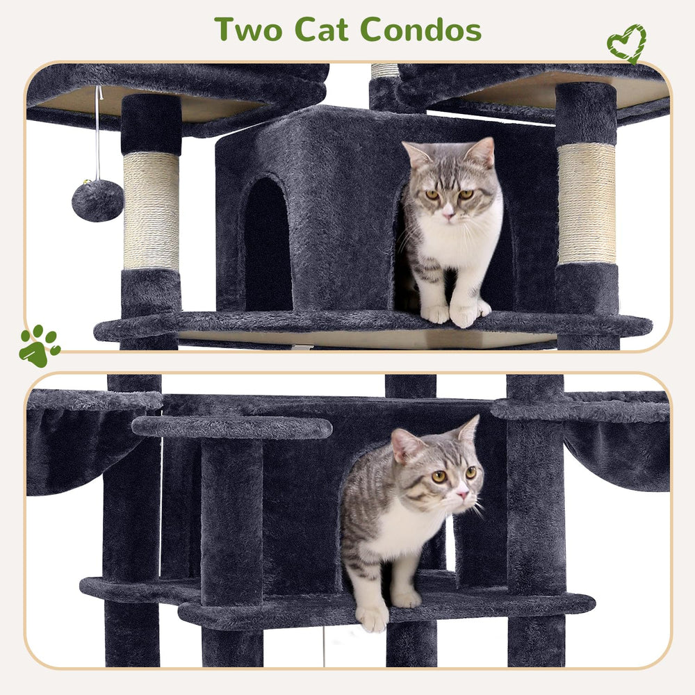 Globlazer Big Cat Tower rascador de sisal para afilar uñas y entretenerse.