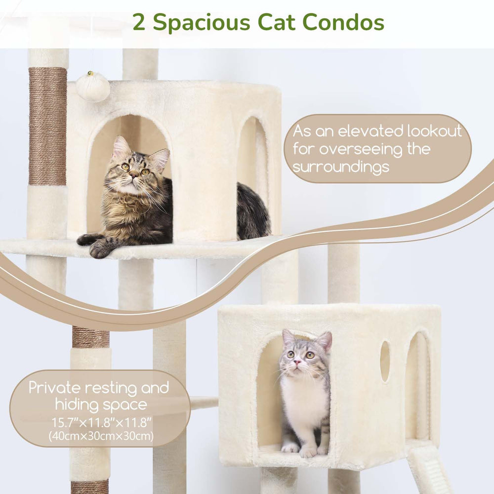Globlazer condo para gatos amplio, refugio privado y juego.