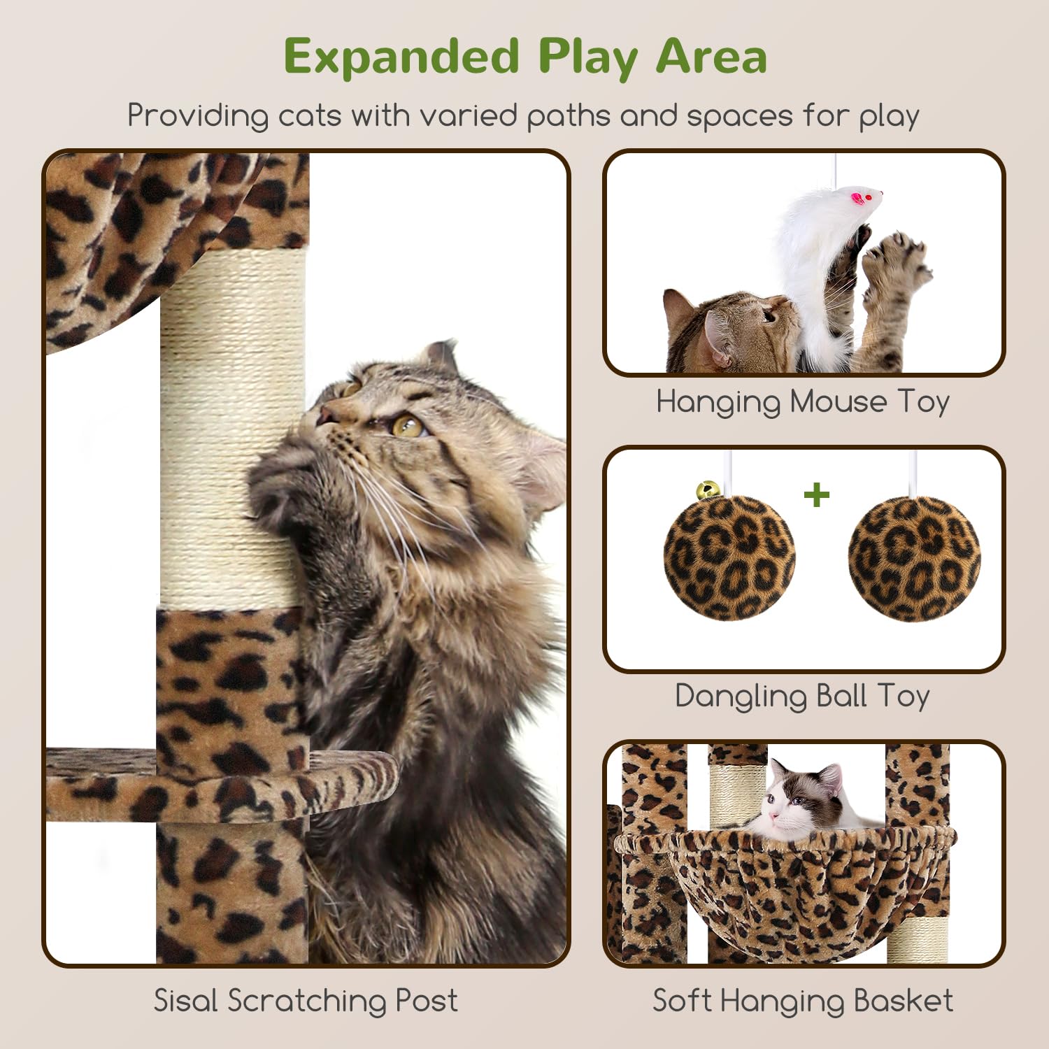 Globlazer condos amplios para privacidad de felinos grandes