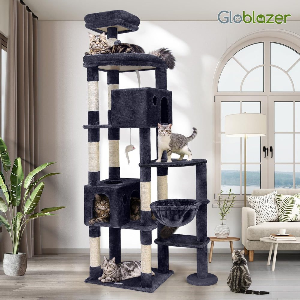 Globlazer condos amplios para gatos grandes, privacidad y descanso