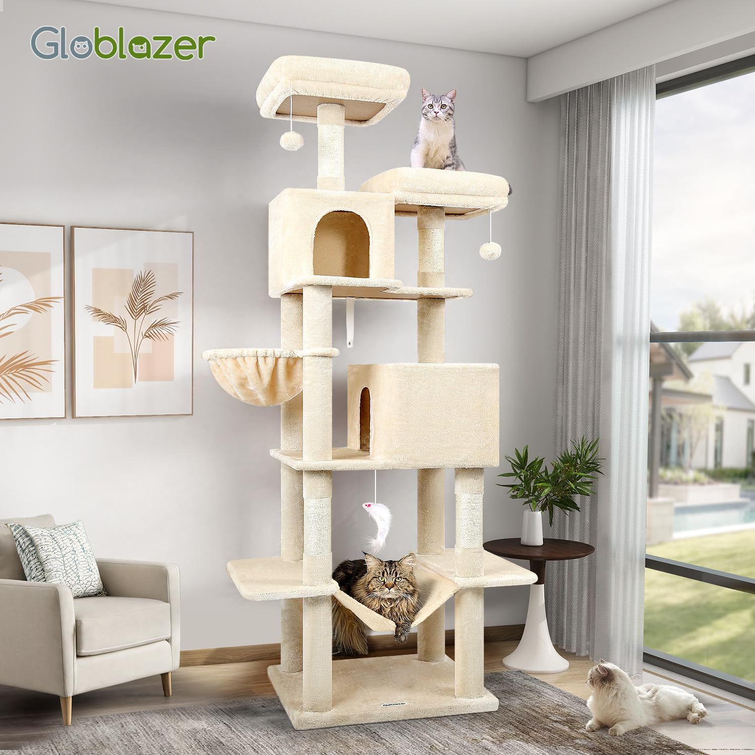 Globlazer estructura-duradera, construcción estable para saltos y exploración seguras.