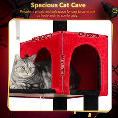 Globlazer Gato Condo Espacioso: refugio privado para dormir y esconderse.