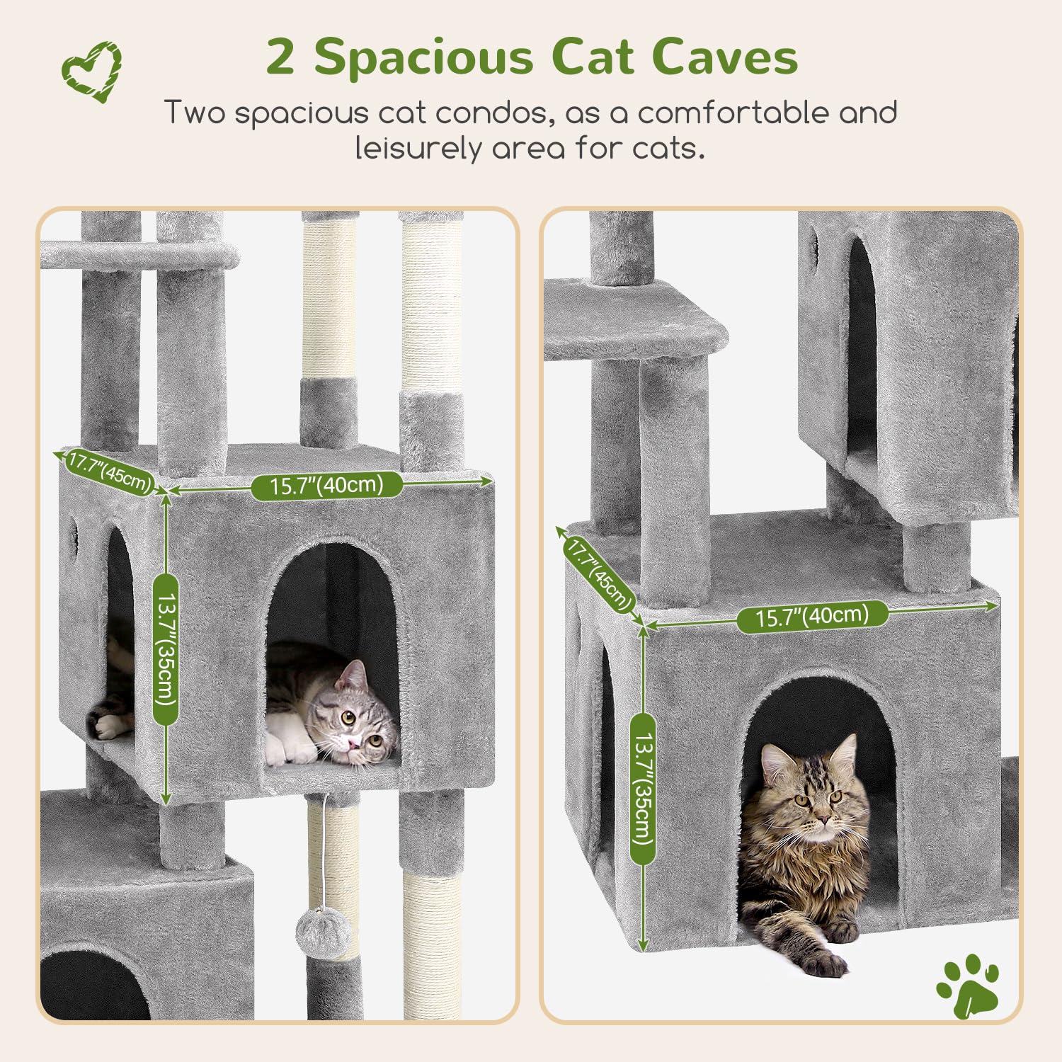 Globlazer Gato Torre – Postes de sisal para afilar uñas y juego.