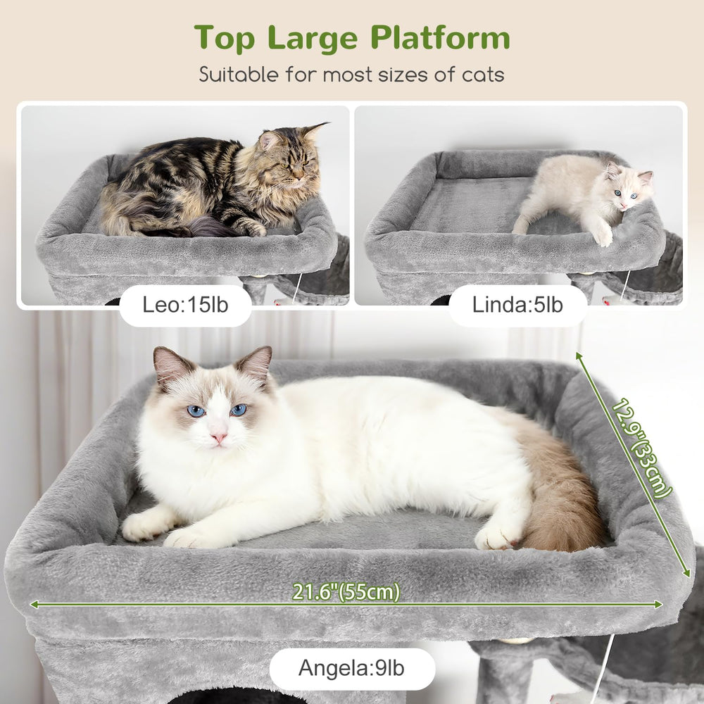 Globlazer gran arbol-gato tres cestas colgantes para jugar