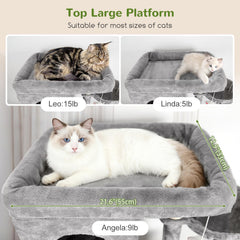 Globlazer gran arbol-gato tres cestas colgantes para jugar