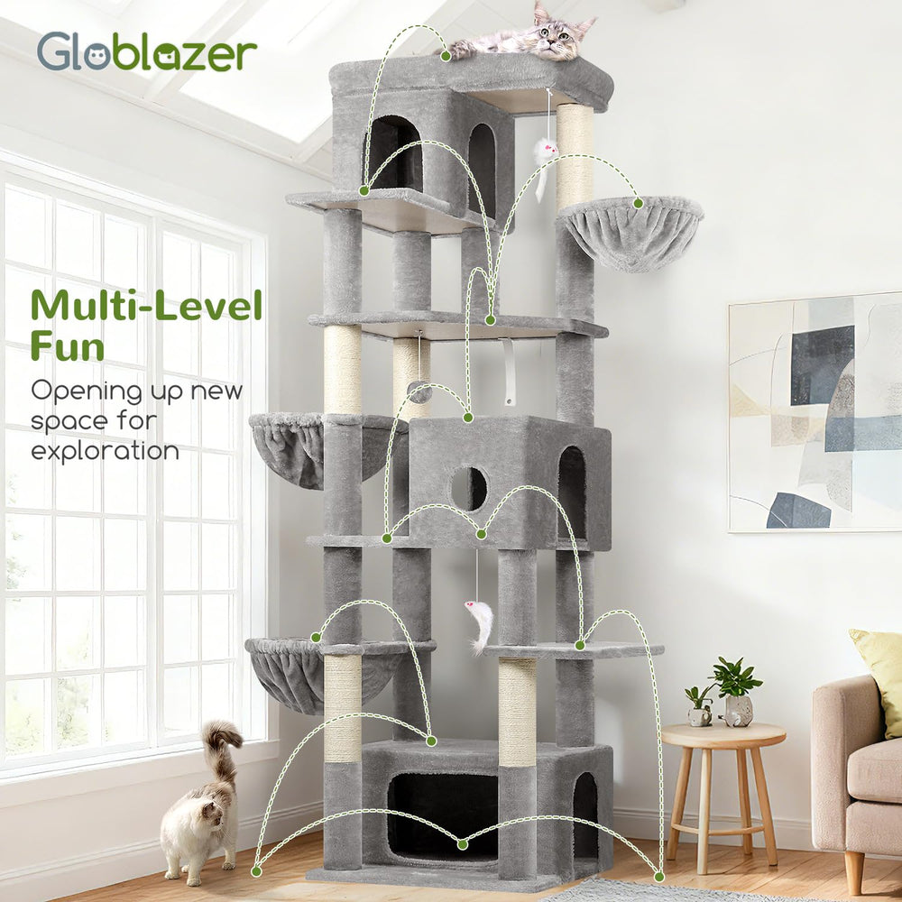 Globlazer gran arbol-gato conjunto antivuelco para instalación segura