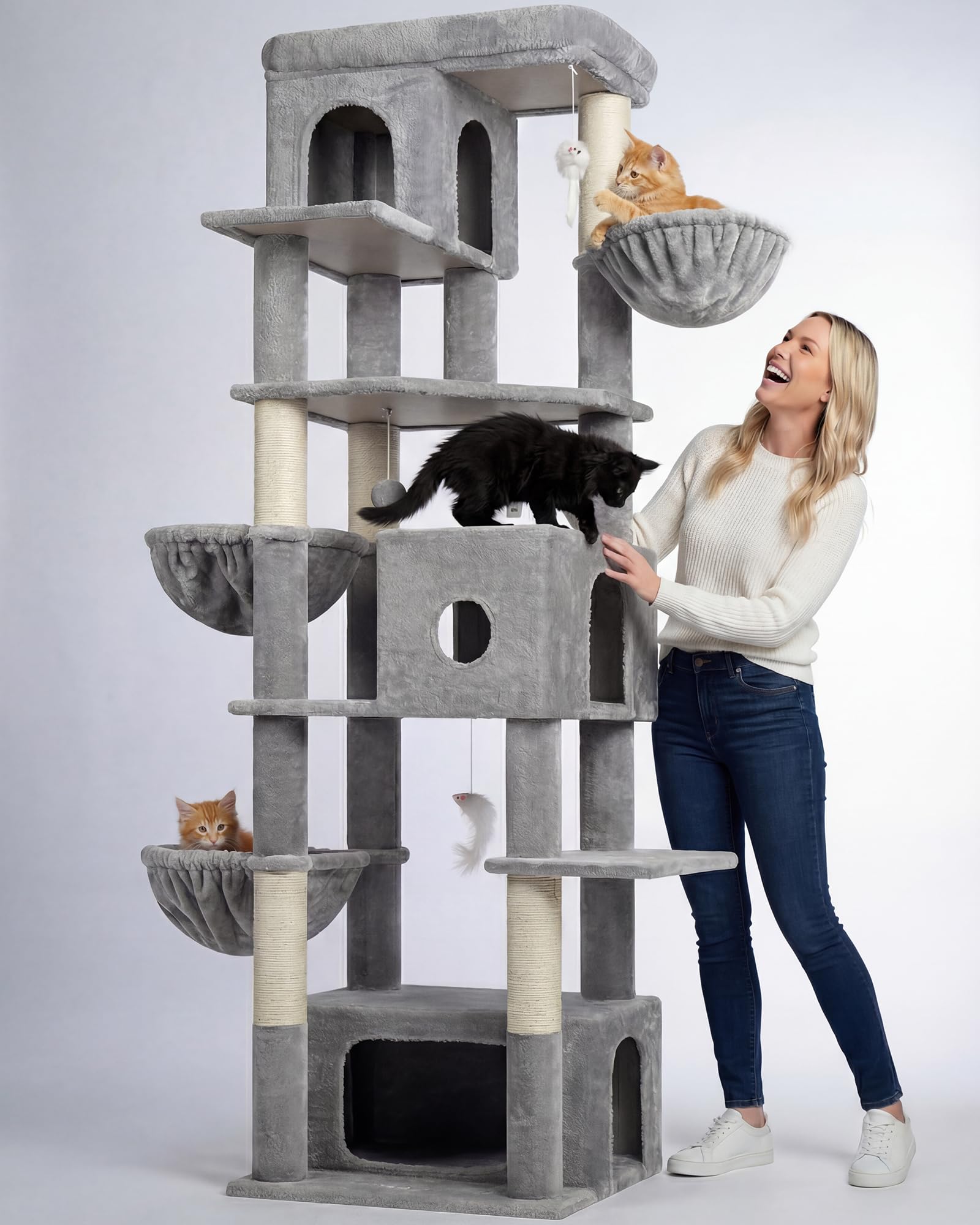 Globlazer gran arbol-gato con plataforma superior para descanso elevado
