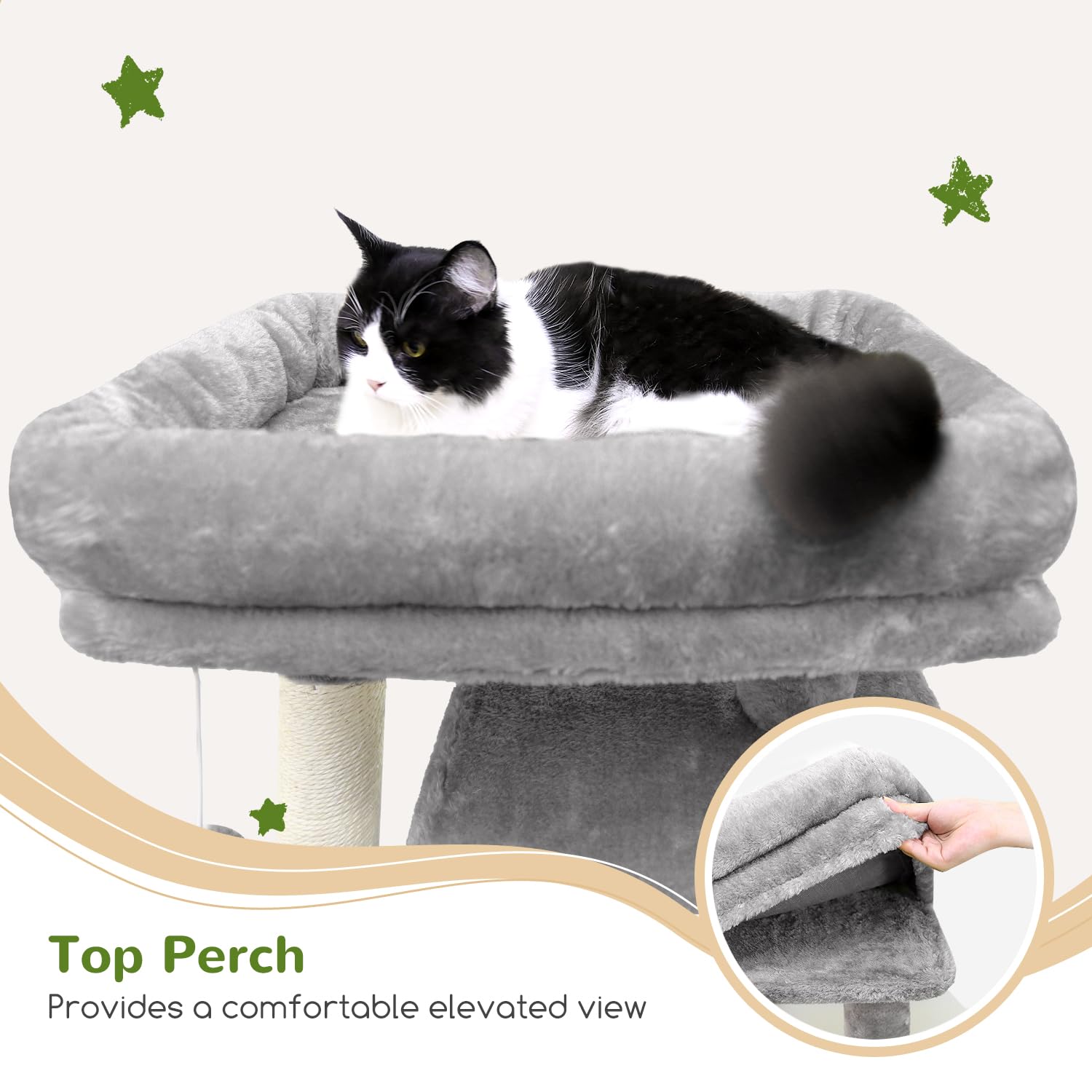 Globlazer Hamaca Grande Gato: descanso cómodo y amplio para gatos adultos.