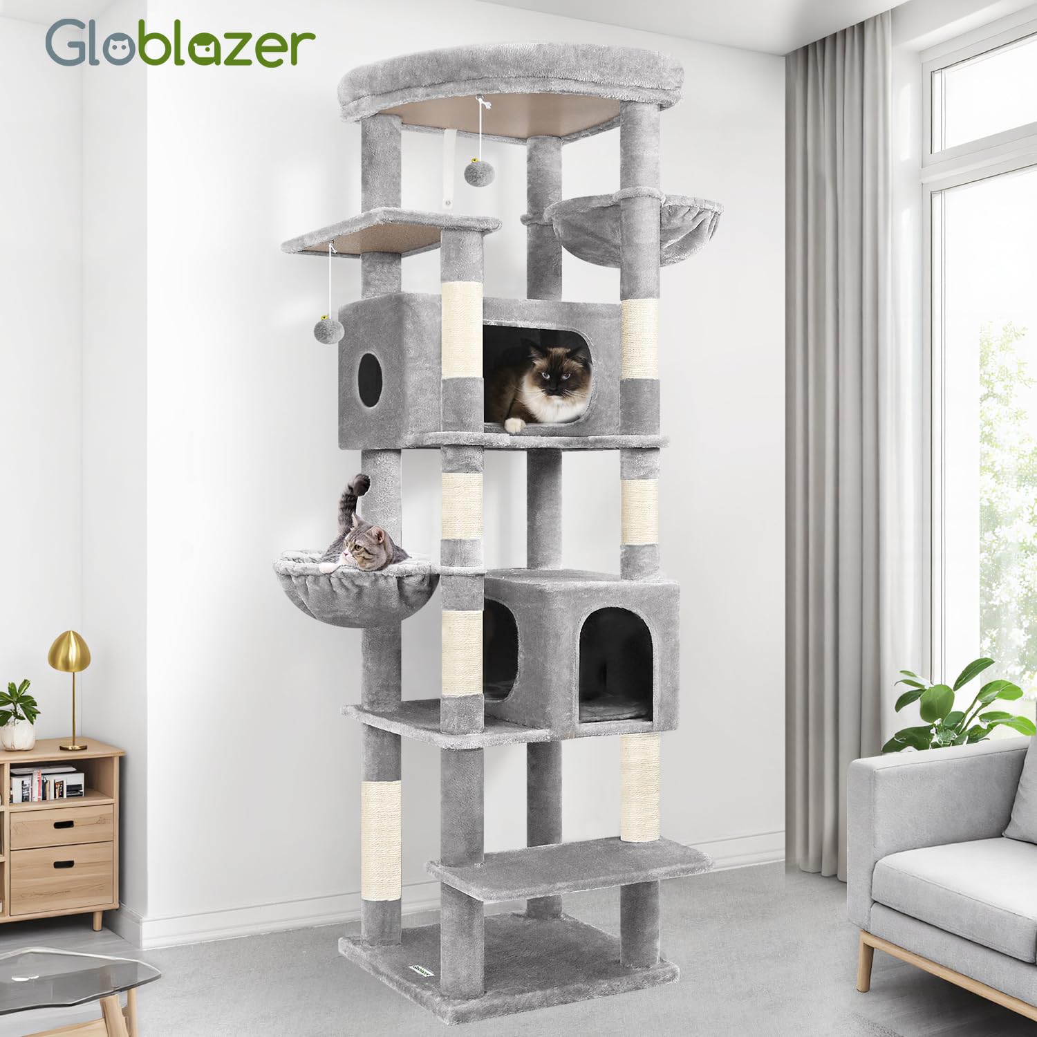 Globlazer Percha Superior: plataforma amplia para vigilar desde la altura.