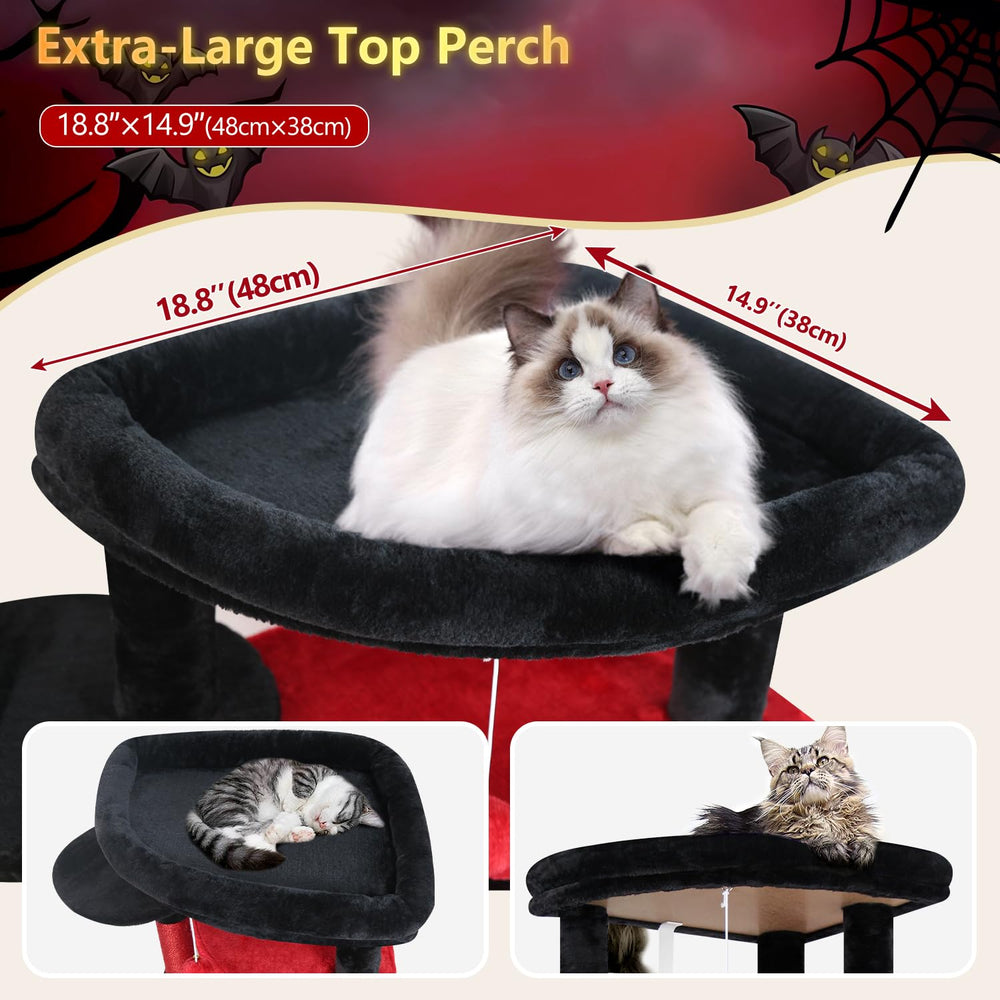 Globlazer plataforma abanico amplia, 17,7x14,9, ofrece espacio para varios gatos.