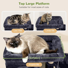 Globlazer plataforma-superior amplia, descanso para varias mascotas.