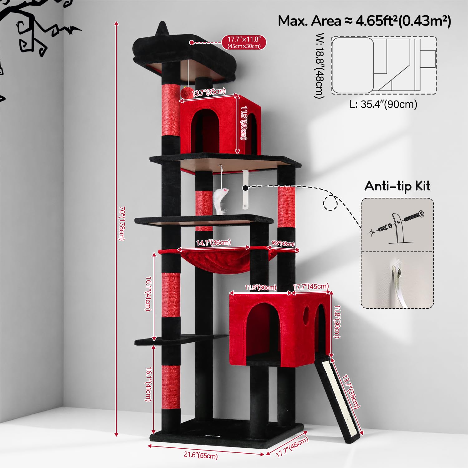 Globlazer rutas-escalada-doble: diversión para múltiples felinos y ejercicio variado.