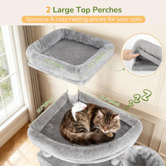 Globlazer torre-gato-82-pulgadas-condos-grandes: refugio cómodo para gatos grandes.