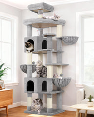 Globlazer torre-gato-82-pulgadas-rascadores-sisal: ideal para afilar uñas y entretener.