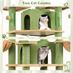 Globlazer torre gato cactus condos espaciosos para descansar o esconderse.