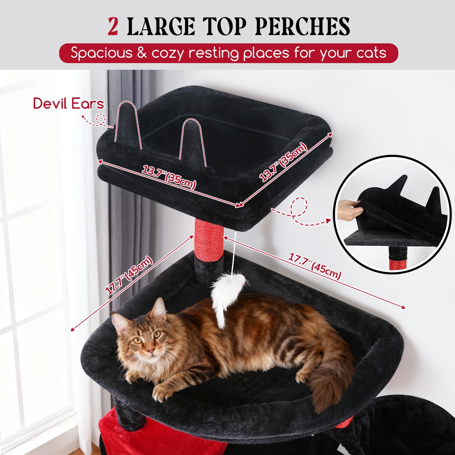 Globlazer Gothic XL, condos, ofrecen refugio cómodo para gatos grandes