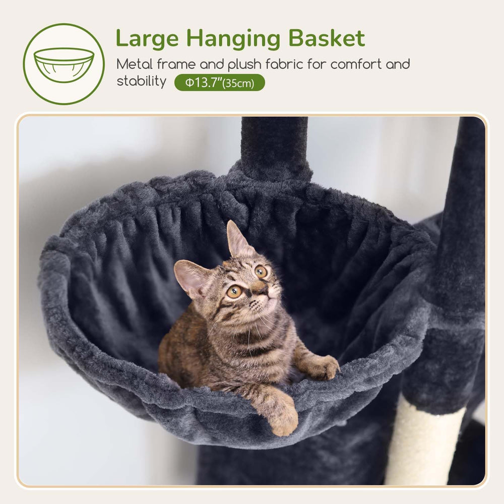 Globlazer torre gato grande - cesta colgante para relajación y juego suave
