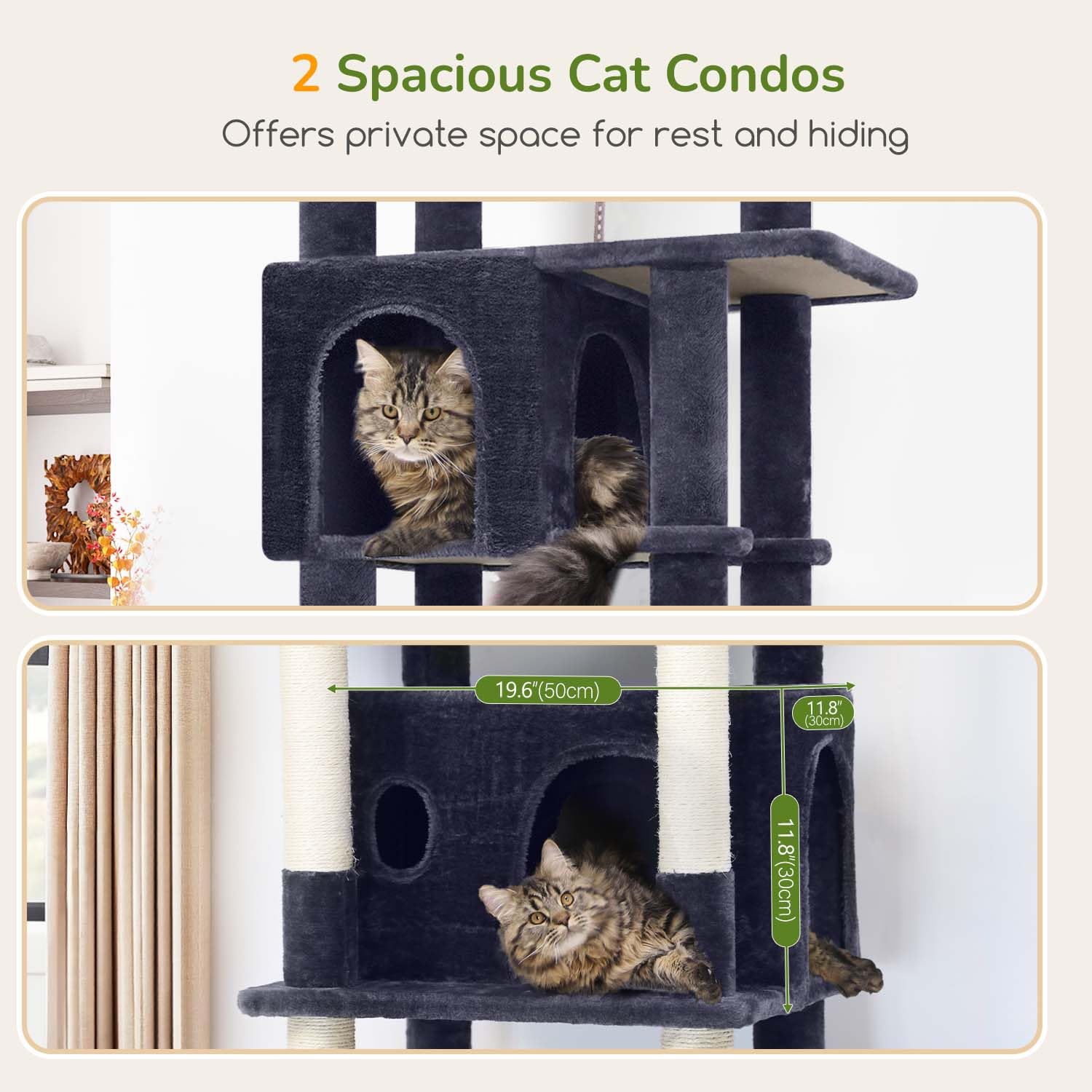 Globlazer torre gato grande - postes de sisal para afilar uñas y rascar sin daño