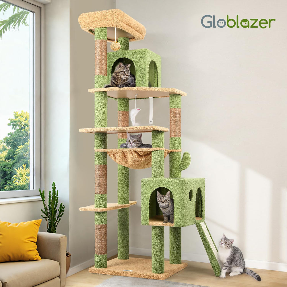 Globlazer torre cactus interior decorativa y funcional para gatos de interior