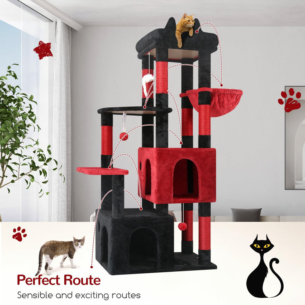 Globlazer torre para gatos grandes y de cuerpo robusto.