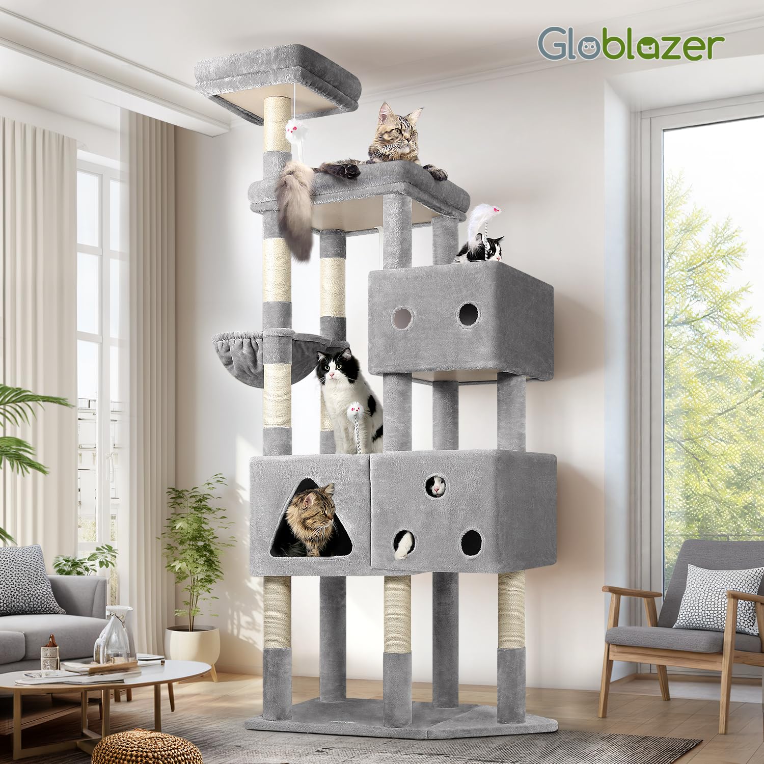 Globlazer torre duradera y estable para uso interior diario.