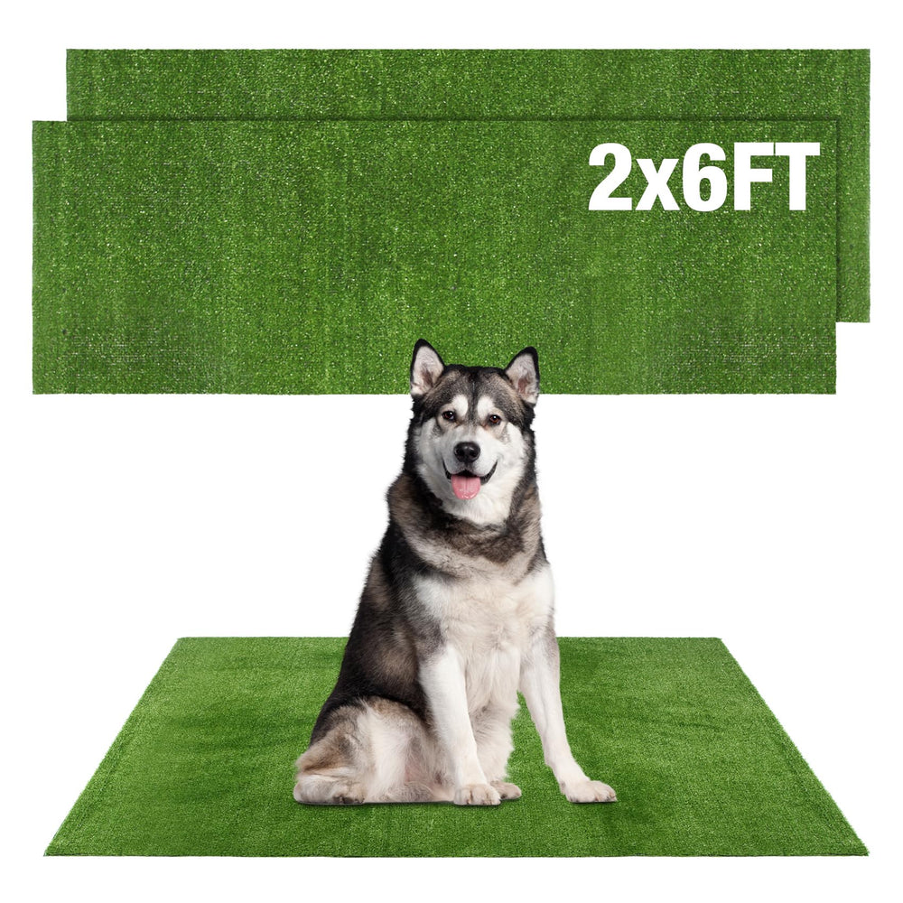 GLOBREEN césped artificial para perros 2x6 pies, útil para entrenamiento diario en interior o exterior.