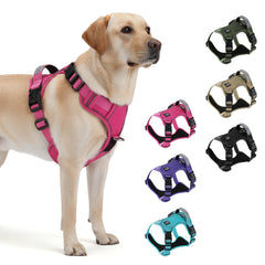 Glohoop arnés-perro-táctico-pesado-frontal para control seguro en caminatas.