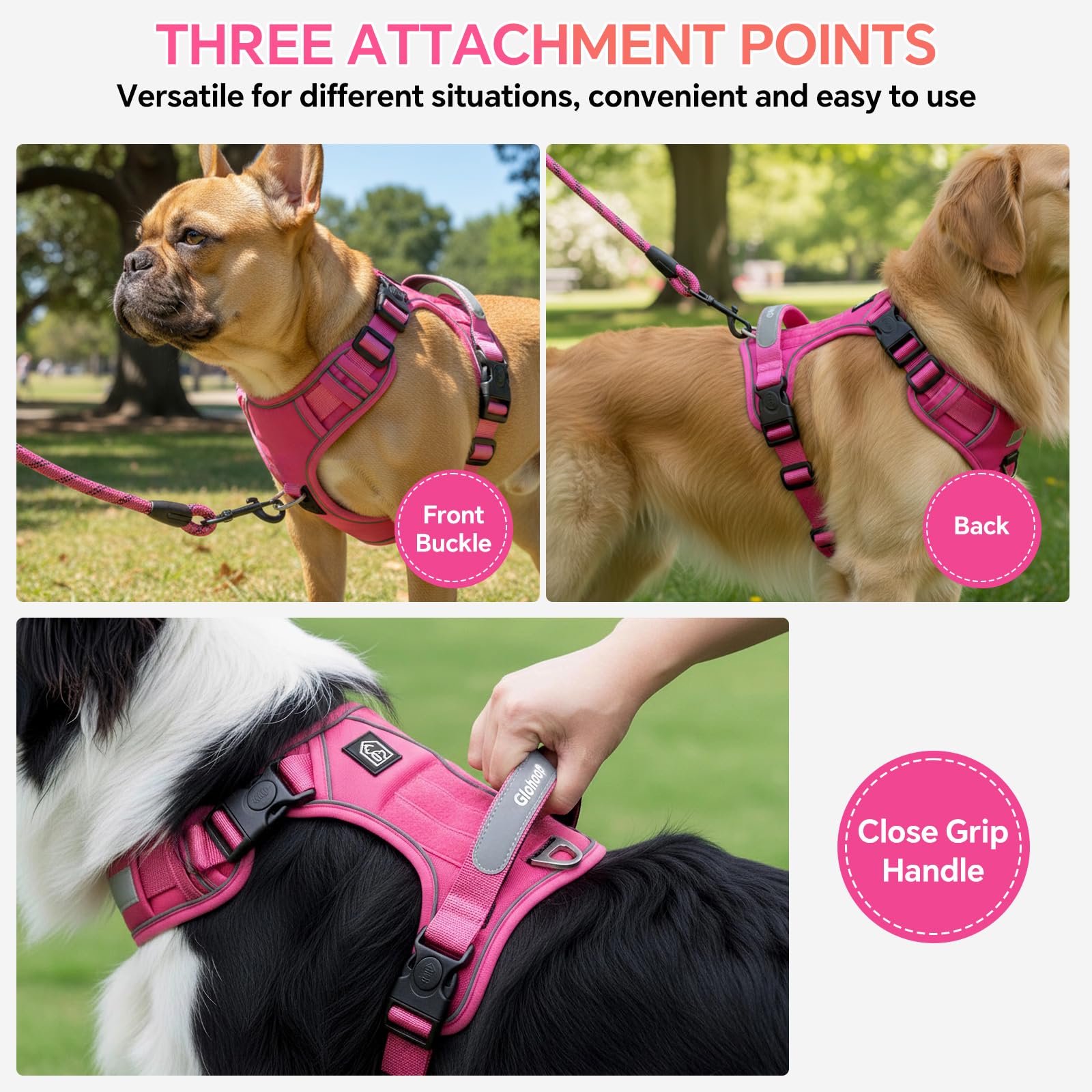 Glohoop correas-velcro-3-ajustes: ajuste personalizado para distintas tallas.