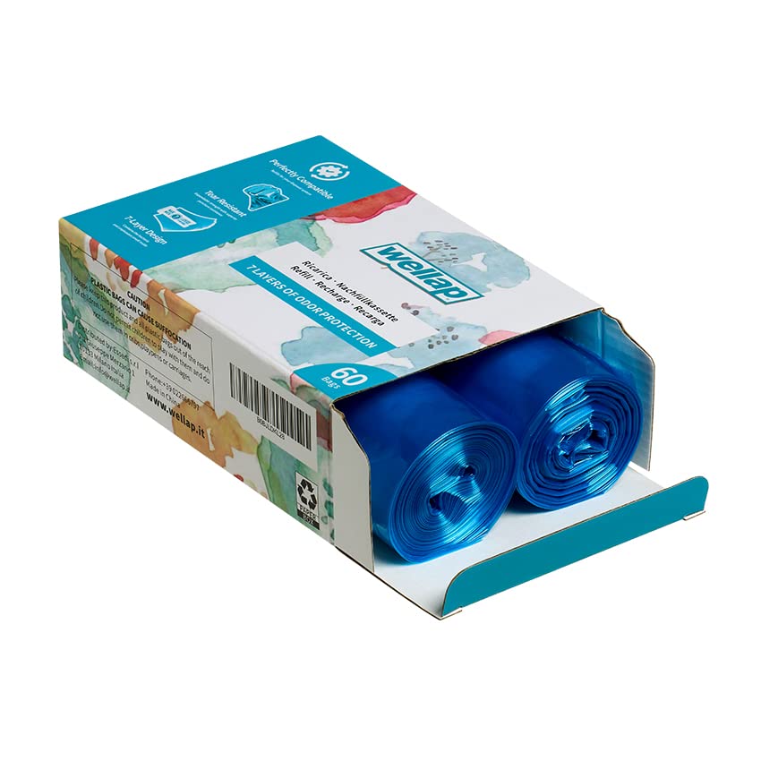 Glomire fundas para Litter Genie, empaque visible para instalación rápida y limpia.