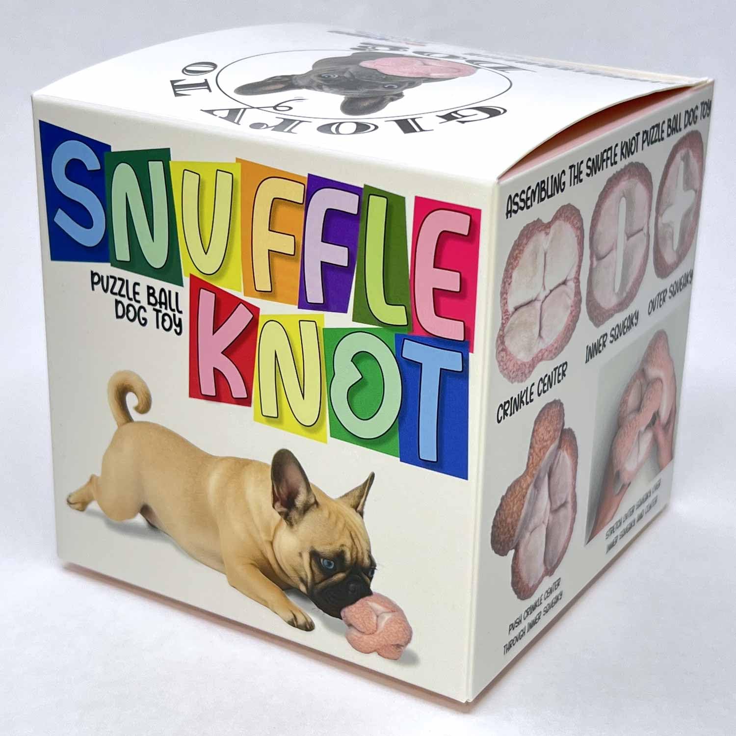 Glory To Dog Pink Snuffle Knot, diseño duradero y suave para mordidas seguras.