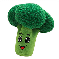 Glow Pups brócoli juguete de peluche para perro, diseño adorable.