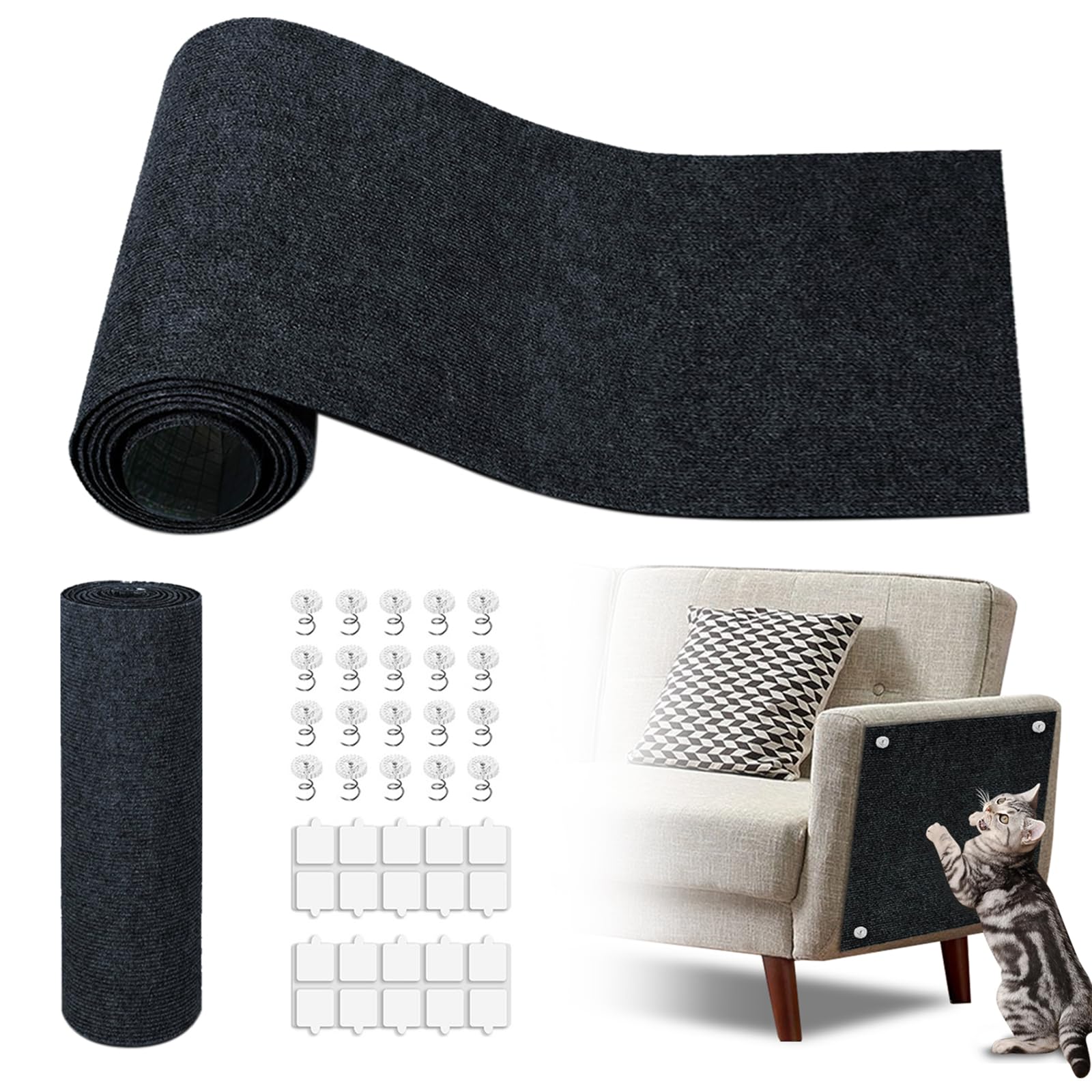 GMEZZO Alfombra rasca-gato grande para cubrir sofás y muebles