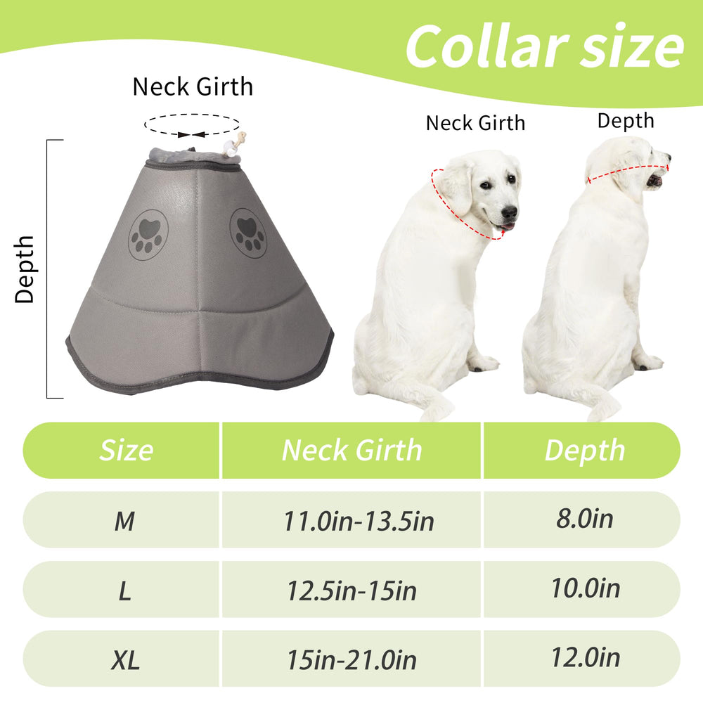 Gmkato cono para perros con ajuste rápido y cómodo.