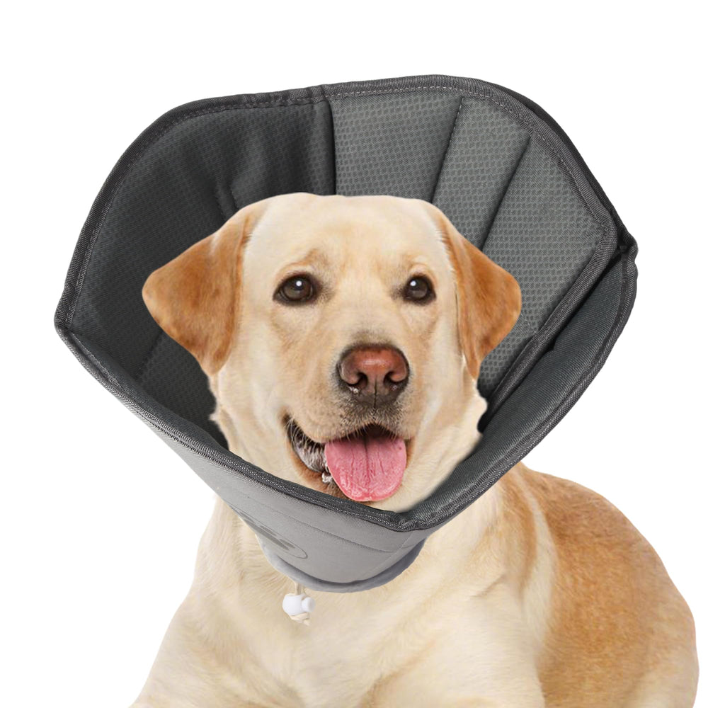 Gmkato cono suave para perros tras cirugía evita lamido de heridas.