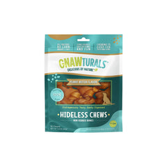 Gnawturals Huesos acanalados, textura atractiva para morder y limpieza dental suave.