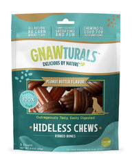 Gnawturals Huesos Estriados con mantequilla de maní para perros medianos y grandes